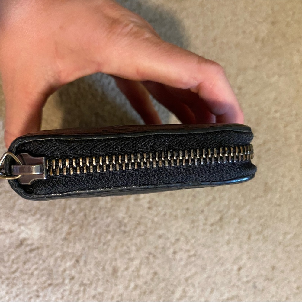 Gucci Guccissima GG logo leather Zippy long wallet black silver - Picture 4 of 10